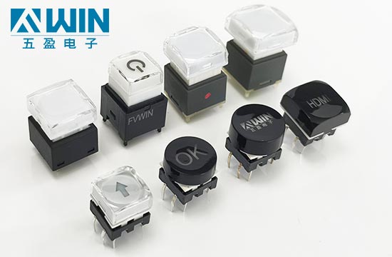 矩阵控台水晶带灯按钮开关